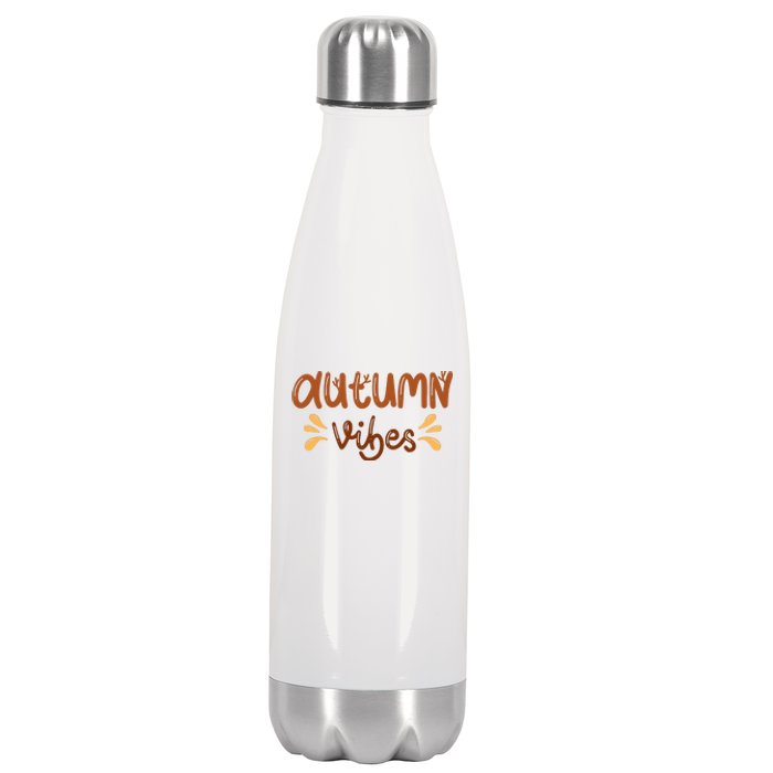 Autumn Vibes Stainless Steel Insulated Water Bottle