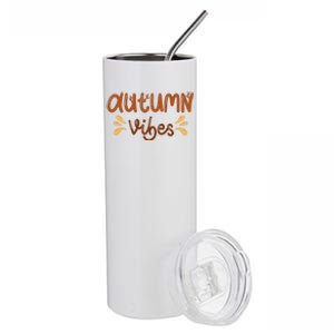 Autumn Vibes Stainless Steel Tumbler