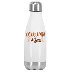 Autumn Vibes Stainless Steel Insulated Water Bottle