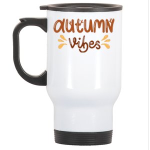 Autumn Vibes Stainless Steel Travel Mug