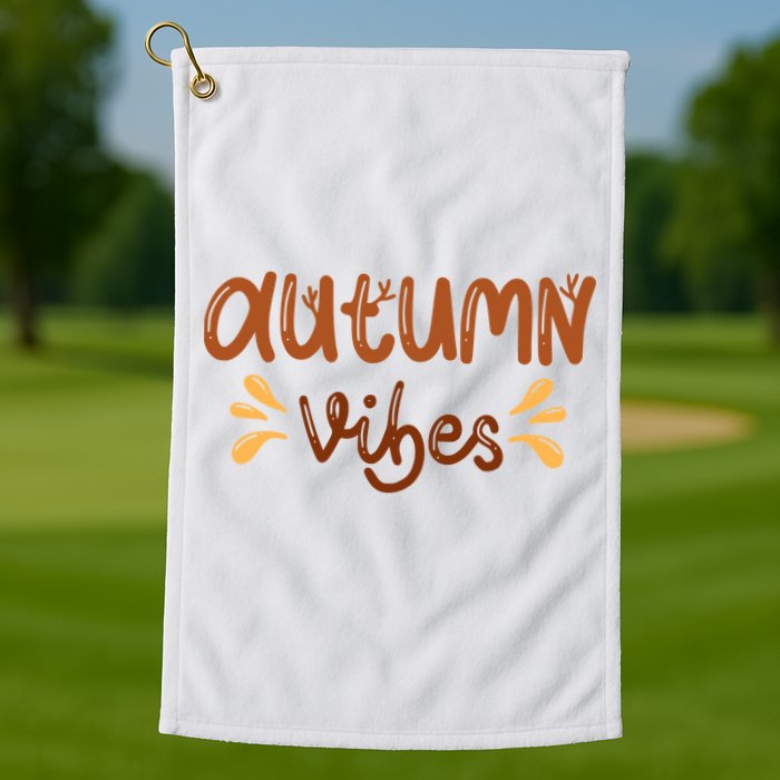 Autumn Vibes Golf Towel