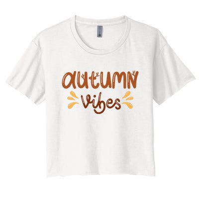 Autumn Vibes Women's Crop Top Tee