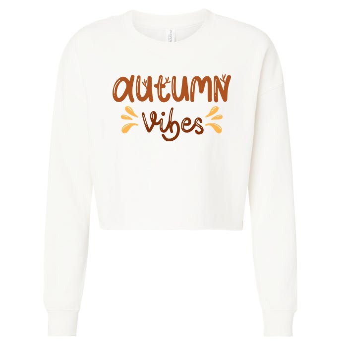 Autumn Vibes Cropped Pullover Crew