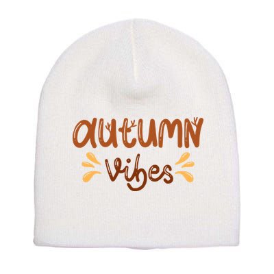 Autumn Vibes Short Acrylic Beanie