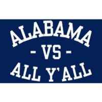 Alabama Vs All Y’All Sports Vintage Southern Bumper Sticker