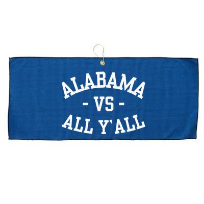 Alabama Vs All Y’All Sports Vintage Southern Large Microfiber Waffle Golf Towel