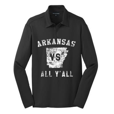 Arkansas Vs All Yall For YAll Silk Touch Performance Long Sleeve Polo