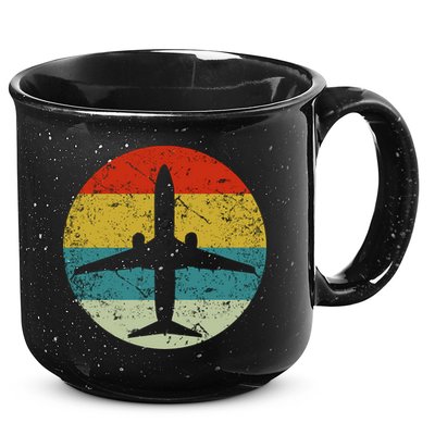 Airplane Vintage 15oz Campfire Ceramic Mug