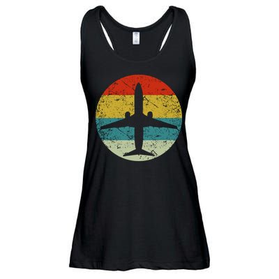 Airplane Vintage Ladies Essential Flowy Tank