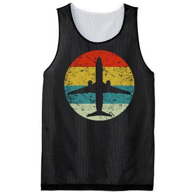 Airplane Vintage Mesh Reversible Basketball Jersey Tank