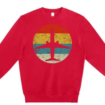 Airplane Vintage Premium Crewneck Sweatshirt