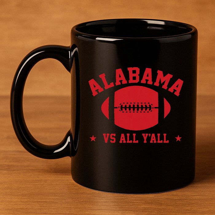 Alabama Vs All YAll Alabama State 11oz C Handle Ceramic Mug