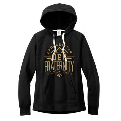 Army Veteran Afghanistan Soldier Oef Enduring Freedom Alumni Gift Women's Fleece Hoodie