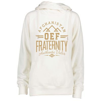 Army Veteran Afghanistan Soldier Oef Enduring Freedom Alumni Gift Womens Funnel Neck Pullover Hood