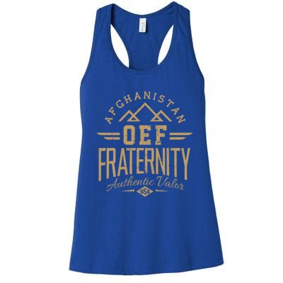 Army Veteran Afghanistan Soldier Oef Enduring Freedom Alumni Gift Women's Racerback Tank