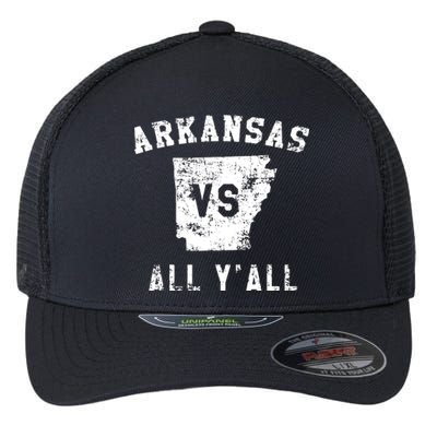 Arkansas Vs All Yall For Yall Funny Flexfit Unipanel Trucker Cap