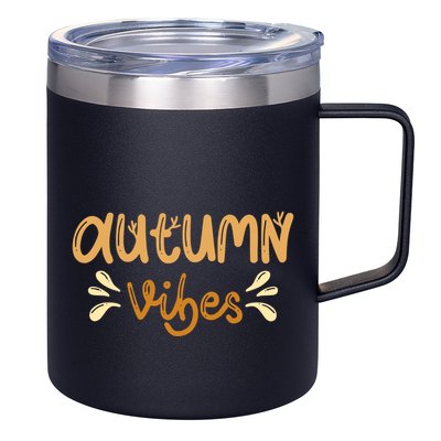 Autumn Vibes 12oz Stainless Steel Coffee Mug