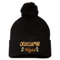 Autumn Vibes Pom Pom 12in Knit Beanie