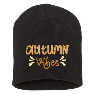 Autumn Vibes Short Acrylic Beanie