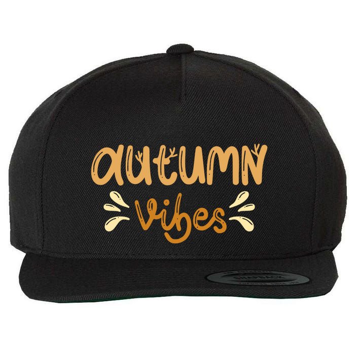 Autumn Vibes Wool Snapback Cap