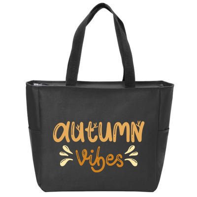Autumn Vibes Zip Tote Bag