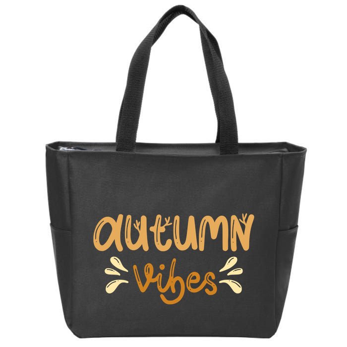 Autumn Vibes Zip Tote Bag