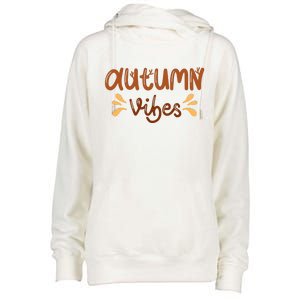 Autumn Vibes Womens Funnel Neck Pullover Hood