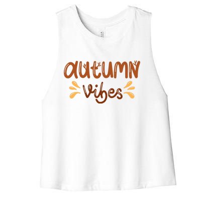 Autumn Vibes Women's Racerback Cropped Tank