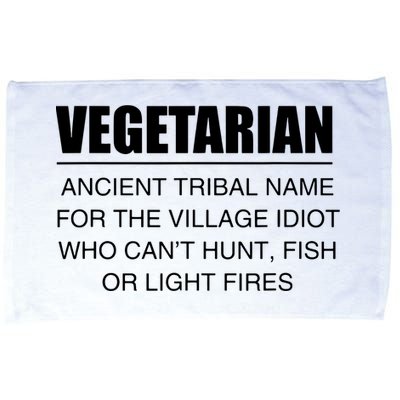 Anti Vegetarian Anti Vegan Microfiber Hand Towel