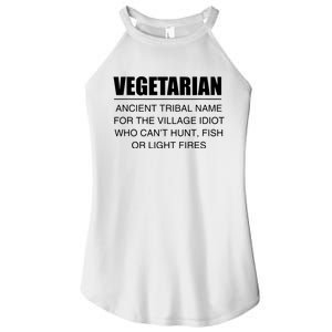 Anti Vegetarian Anti Vegan Women's Perfect Tri Rocker Tank