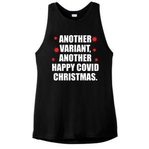 Another Variant Another Happy Covid Christmas Ladies PosiCharge Tri-Blend Wicking Tank