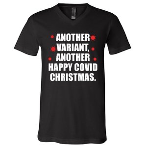 Another Variant Another Happy Covid Christmas V-Neck T-Shirt