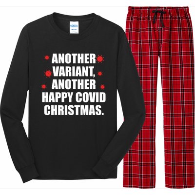 Another Variant Another Happy Covid Christmas Long Sleeve Pajama Set