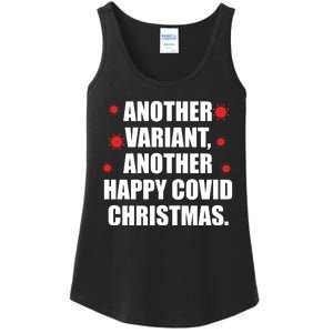 Another Variant Another Happy Covid Christmas Ladies Essential Tank