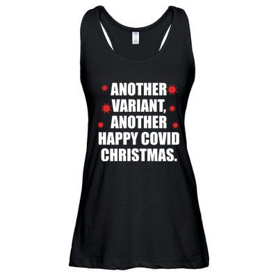 Another Variant Another Happy Covid Christmas Ladies Essential Flowy Tank