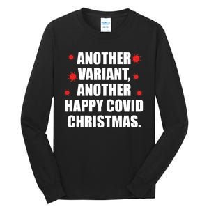 Another Variant Another Happy Covid Christmas Tall Long Sleeve T-Shirt