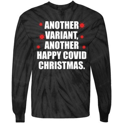 Another Variant Another Happy Covid Christmas Tie-Dye Long Sleeve Shirt