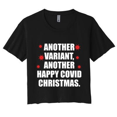 Another Variant Another Happy Covid Christmas Crop Top