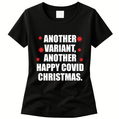 Another Variant Another Happy Covid Christmas Womens T-Shirt