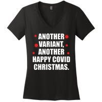 Another Variant Another Happy Covid Christmas Women's V-Neck T-Shirt