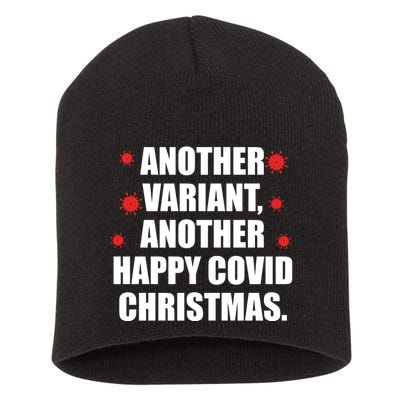 Another Variant Another Happy Covid Christmas Short Acrylic Beanie