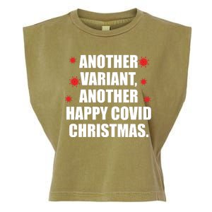 Another Variant Another Happy Covid Christmas Garment-Dyed Women's Muscle Tee