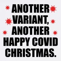 Another Variant Another Happy Covid Christmas Garment-Dyed Sweatshirt