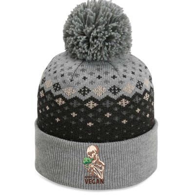 Addicted Vegan The Baniff Cuffed Pom Beanie