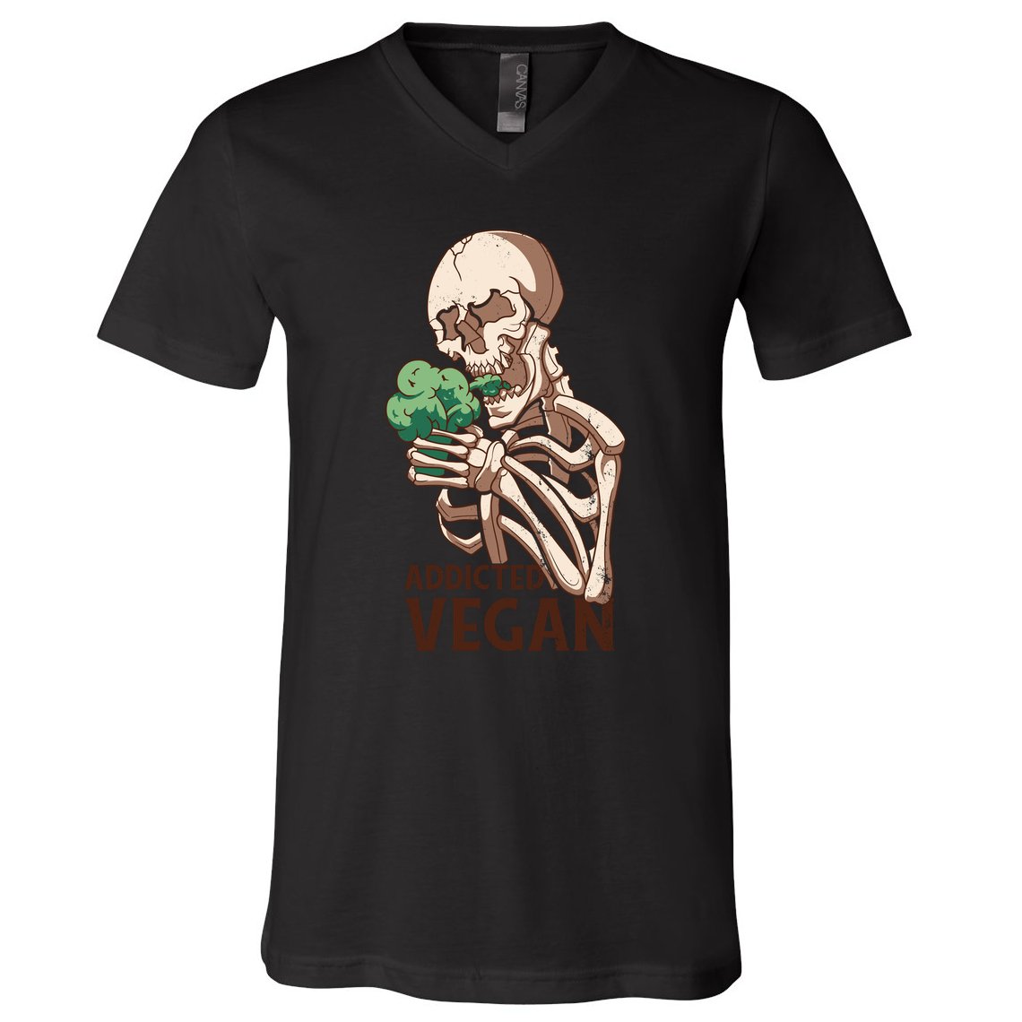 Addicted Vegan V-Neck T-Shirt