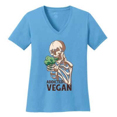 Addicted Vegan Women's V-Neck T-Shirt