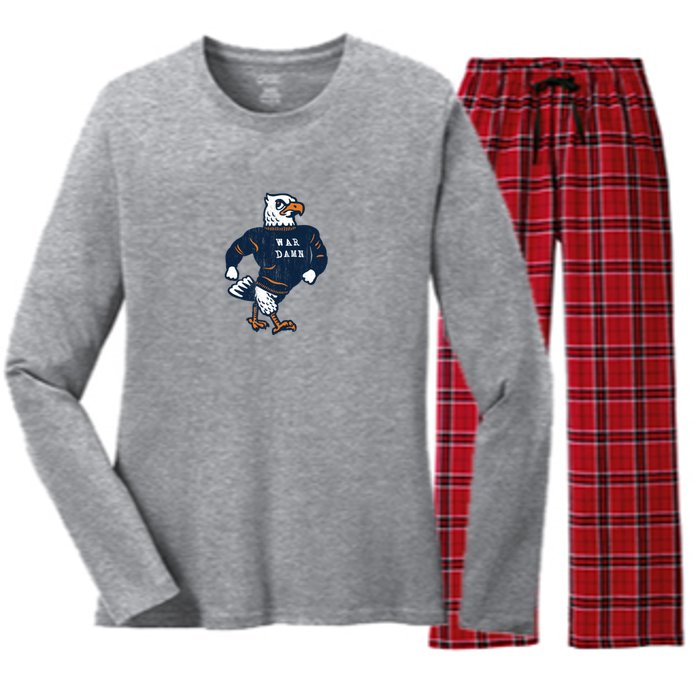 Auburn (Vintage) Women's Long Sleeve Flannel Pajama Set 