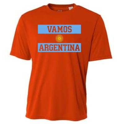 Argentina Vamos Argentina Flag Soccer Cooling Performance Crew T-Shirt