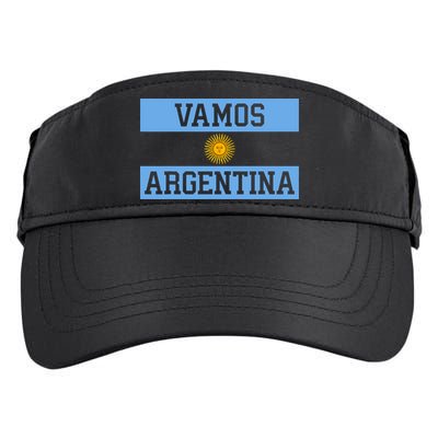 Argentina Vamos Argentina Flag Soccer Adult Drive Performance Visor