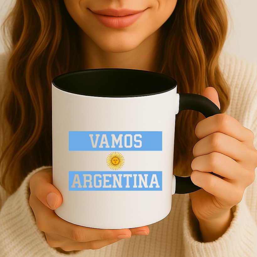Argentina Vamos Argentina Flag Soccer Mug